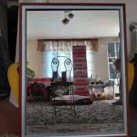 آینه خیلی بزرگ نو با قاب ام دی اف