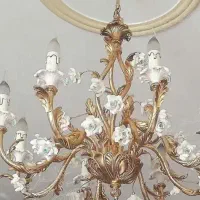 لوستر آبکاری طلا برنز مدل ربکا