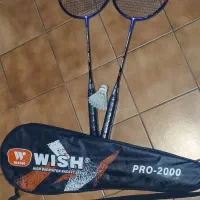 ست جفت راکت بدمینتونWISH PRO2000 تیتان سبک اصلی
