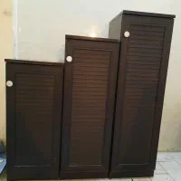 فروش جا کفشی سه تکه پلکانی، میزتلویزیون وعسلی چوبی