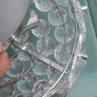 لوستر سه شعله کریستال