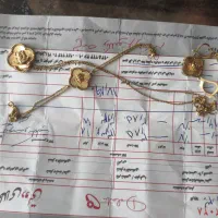 نیم ست طلای ونکلیف 3درصد بالای تابلو