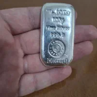 شمش ۱۰۰ گرم نقره ضد جعل زیوتو