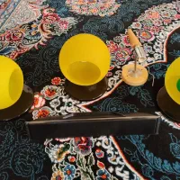 لامپ شب خواب شیشه ای درجه یک نو