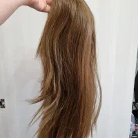 دو کلاه گیس رنگ عسلی کوتاه و بلند