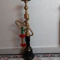 قلیون برنجی و چوبی