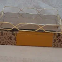 سینی آینه ای وآویز مسی،ساتن