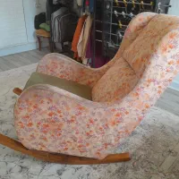 صندلی مادربزرگی راحتی، تمام چوب راش