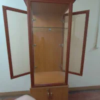 کمد دو تیکه بالا شیشه ای (بوفه) پائین کمد