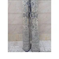 یک جف فرش ۹ متری  سرمه ای در حد نو