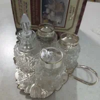 ست چاشنی‌خوری برگی سیلور