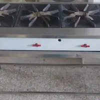 اجاق چهار شعله در حد نو فر دیزی در حد نو