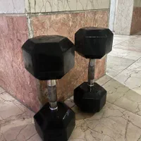 یک جفت دمبل ۱۰ کیلویی ۶ضلعی