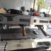 دستگاه اسپرسو صنعتی دو گروپ ایتالیا باتجهیزات کامل