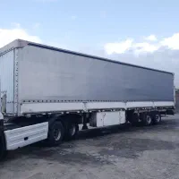 تریلی چادری ترانزیت کانتینر سه محور مارال