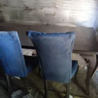 نهار خوری هشت نفره باشیشه چهارتا صندلی