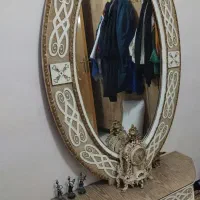 آیینه طرح چوب