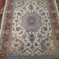 قالیچه دستبافت طرح لچک و ترنج مرکزی