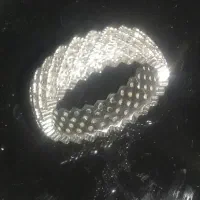حلقه نقره.تمام نگین
