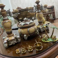 شمعدان و‌شکلاتخوری قدیمی