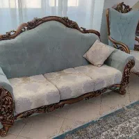 مبل  آبی هفت  ژل نفره رویال بهترین درجهa