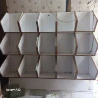 قفسه ام دی اف18تای مناسب خشکبارباشیشه ها سالم مرتب