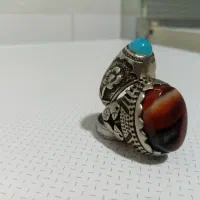 دو عدد انگشتر نقره رکاب دست ساز بدون مشکل