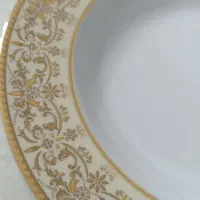 بشقاب خورشت خوری یا سوپ چینی زرین مهرکرم