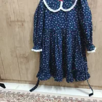 روسری و پیراهن سورمه ای