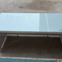 میز تمام ام دی اف همراه با شیشه ۶ میل متر