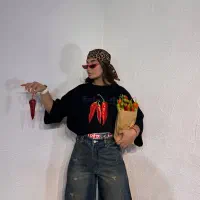 تیشرت باکسی فلفل