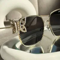 عینک زنانه آفتابی پروانه ای رنگ مشکی