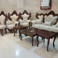 مبل سلطنتی چوب راش مدل زنگوله