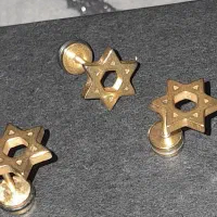 گوشواره استیل رنگ ثابت