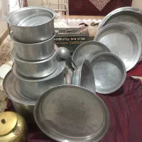 قابلمه روحی و آبکش روحی ضخیم قدیمی