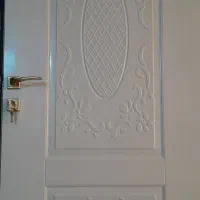 درب اتاق سفید چوبی نو