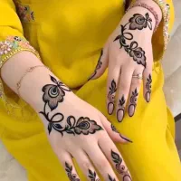 طراحی حنا روی دست