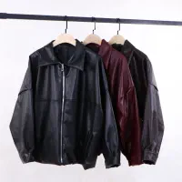 کت چرم ساده و موتور سواری ۹۸۰ت