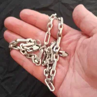 گردنبند cartier سنگین استیل ترک رنگ ثابته نو