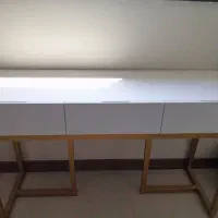 میز توالت سفید با ۳ کشو