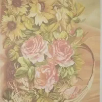 تابلو فرش نیمه بافته شده