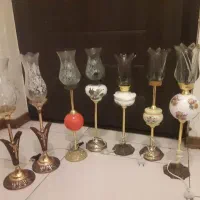 سطل مسی کاسه گلسرخی قهوه خوری قوری گلدان