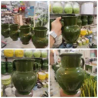 پارچ سفالی سفال لعاب دار کوزه قلک شامادورا پتوس