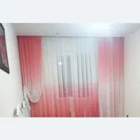 پرده اتاق خواب تمیز بدون پارگی دوماه استفاده شده