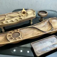 کرایه چیدمان میز ظروف چوبی پروانه کلمن شیشه ای