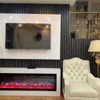 شومینی میز تی وی ،میز تلوزیون شومینه ای