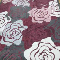 فرش فانتزی طرح گل داربرجسته