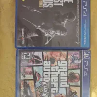 دیسک بازی ps4 و gta v ps5  و the last of us