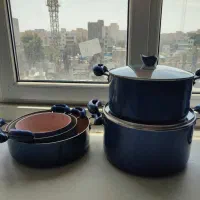 قابلمه سرویس آبی سرمهای