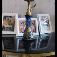 قلیون برنجی اصلی تمیز 2 عدد با کیف و لوازم